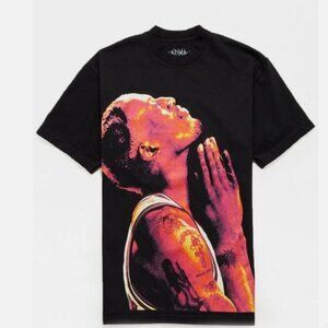 Vintage Dennis Rodman Graphic Black Unisex T-shirt Medium